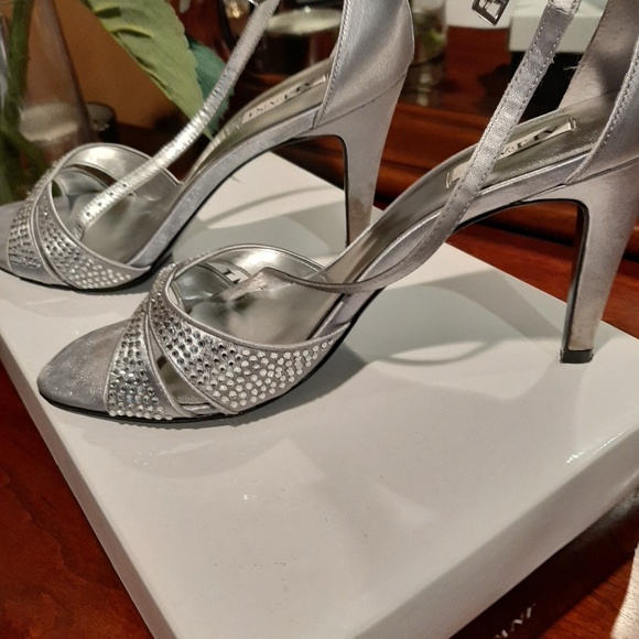 Silver Alfani Strappy Heels - Picture 3 of 3